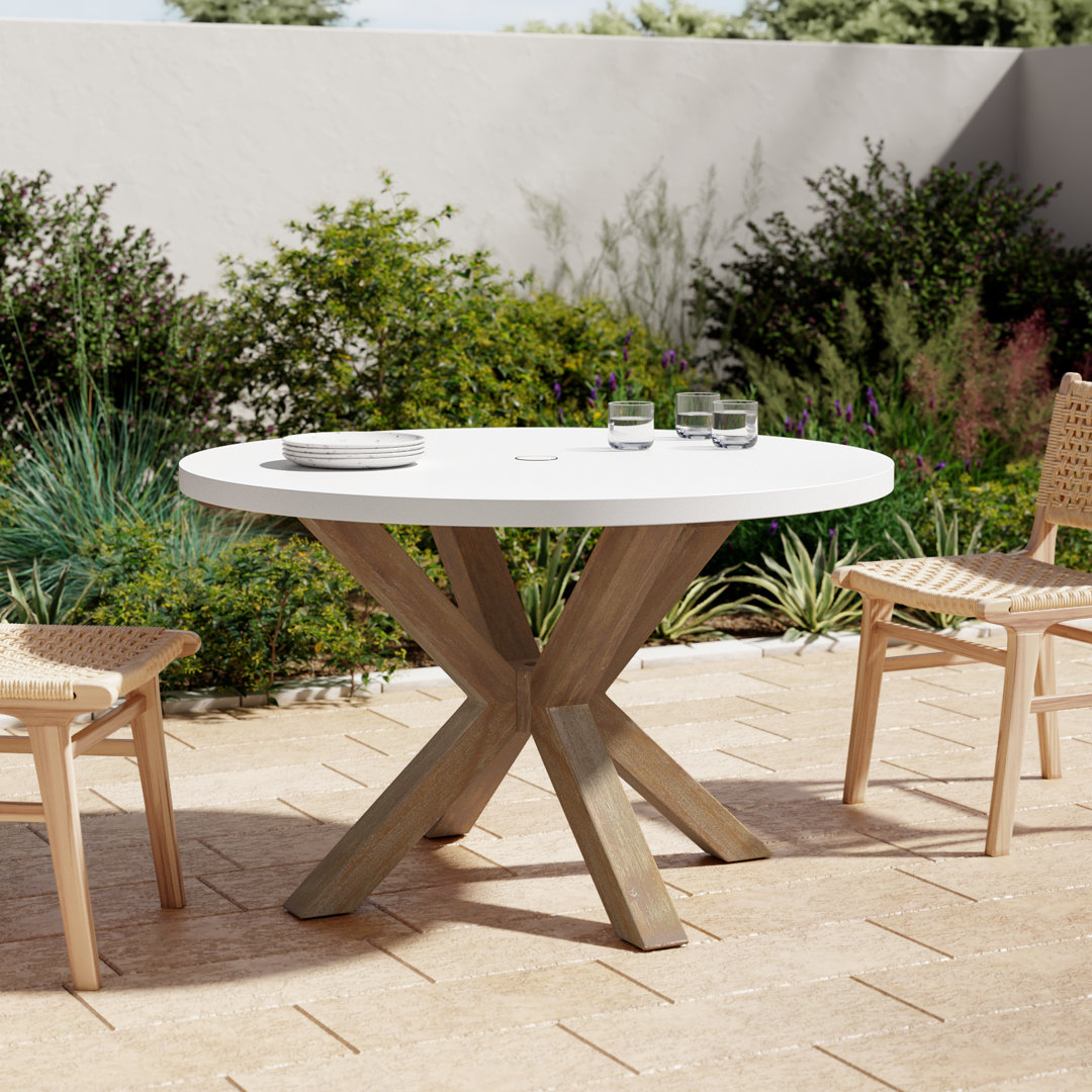Fleur Concrete Outdoor Dining Table